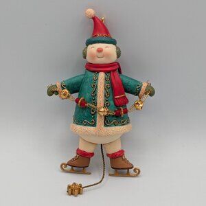 Hallmark Keepsake Snowman Yuletide Treasures 2008, 3rd in Series, Pull-String